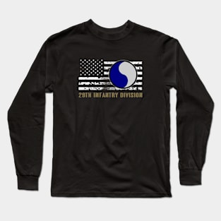 29th Infantry Division (Distressed Flag) Long Sleeve T-Shirt